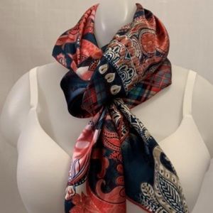 Tulip Print Silk Scarf